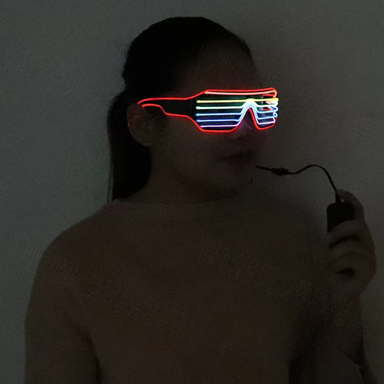 New Arrival Party Supplies Mulity-color Night Flashing Glowing Luminous Led Glasses Party Led Light Up Glasses