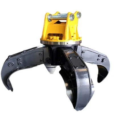 Excavator Parts Manufacturer Heavy Duty Metal Scrap Grapple For 25-36 Ton Excavators