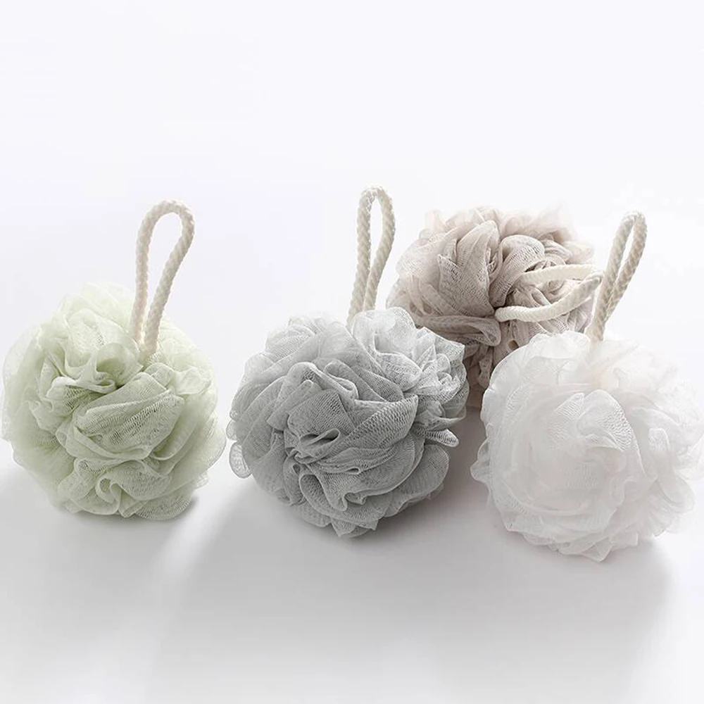 Different Shapes Bath Sponge With Plastic Cover Bath Shower Sponge Loofahs Mesh