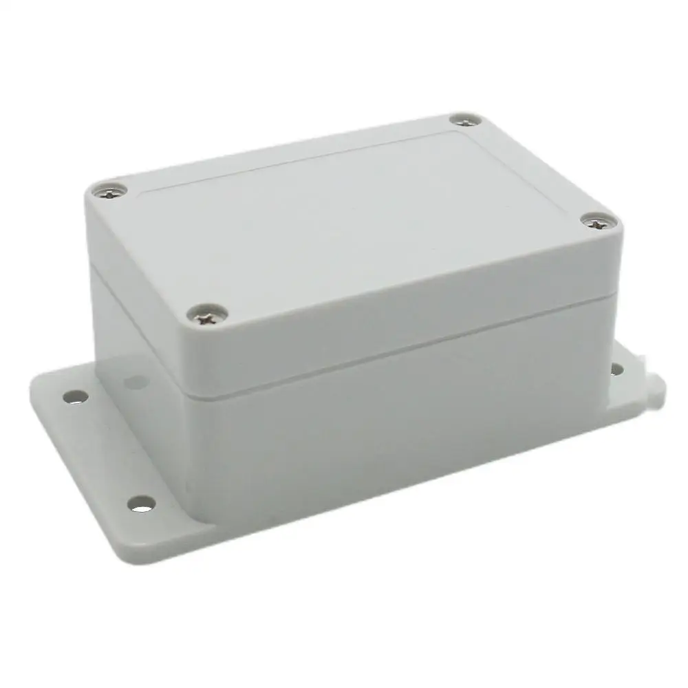 ABS 100*68*50mm PVC waterproof boxs with ears IP66 outdoor electrical junction box 4 screws