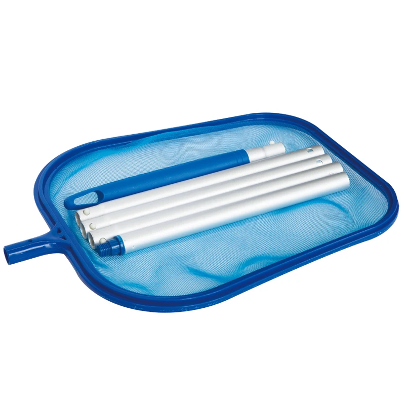 Pool Cleaning Nets With Aluminum Pole in 5 Section Pool Leaf Skimmer Net and Rake for Pool