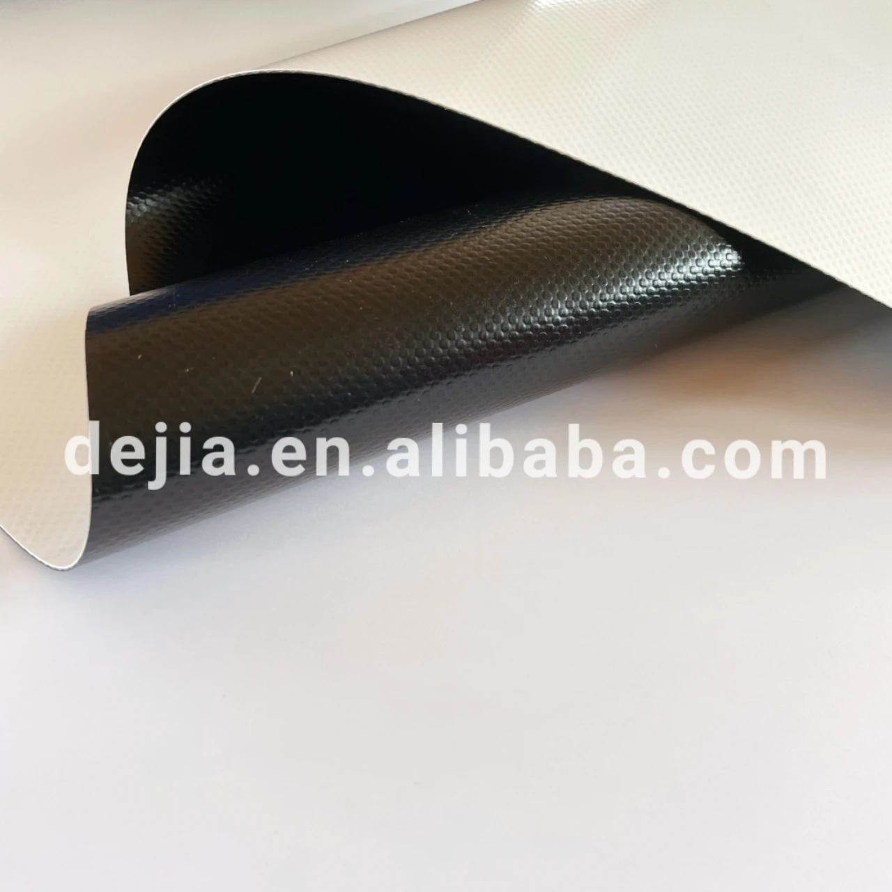 
Black and whit 1100g/m2 1000*1000D 15*16 double color for 100% polyester pvc coated fabric for tents 
