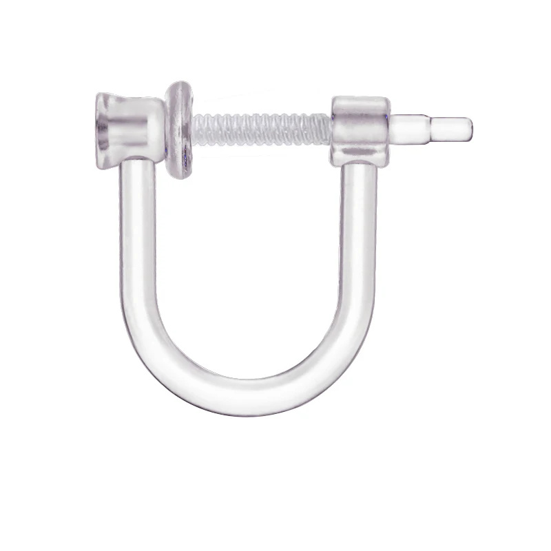 Wholesale Jewelry Accessories Transparent U Shaped Screw Resin Clip on Earrings for Earrings Making