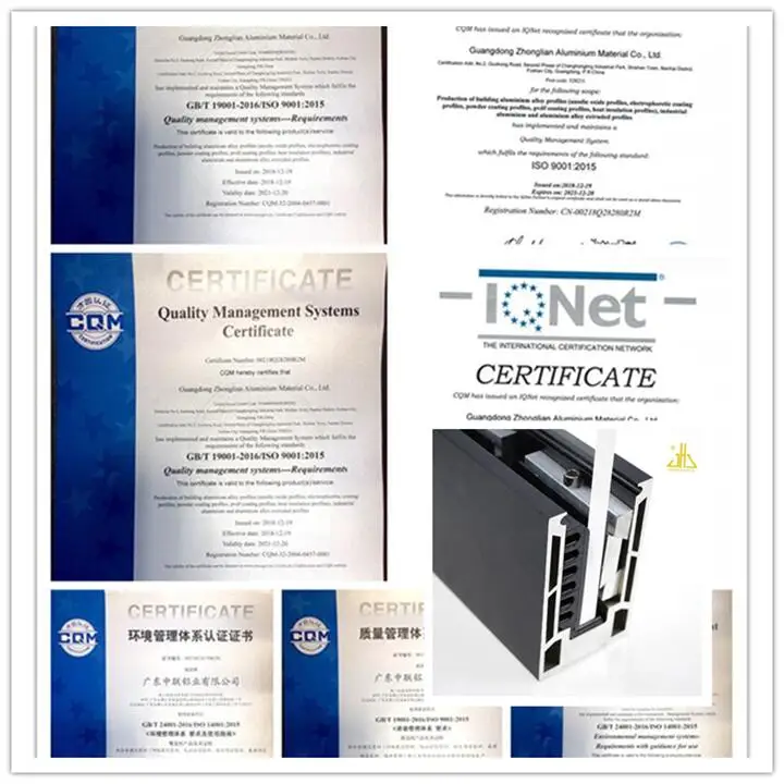 ZHONGLIAN U-slot hardware side-mounted glass railing joint aluminum clip with screw hole 8