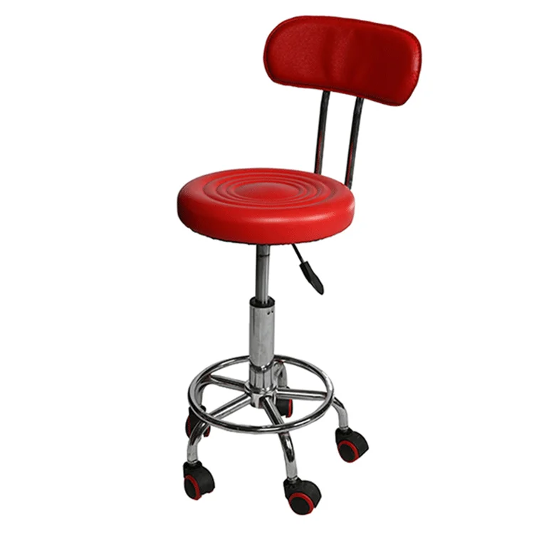 Adjustable height Swivel Stainless Steel Modern Bar Stools Chairs With Back