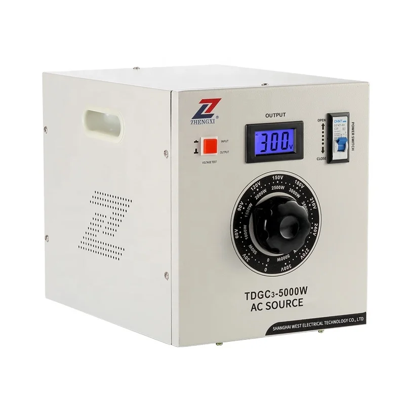 ZX TDGC3- 5000VA  5000W Single phase 0v to 300v adjustable automatic voltage regulators 220V stabilizers