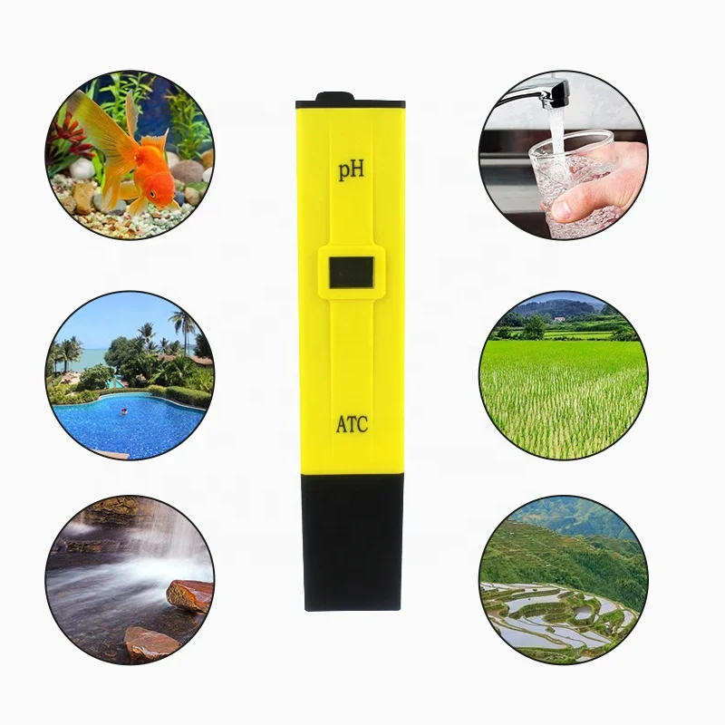 Guangdong supplier 0.0-14.0 ph measuring aquarium water ph tester pen type well water test digital aquarium ph meter