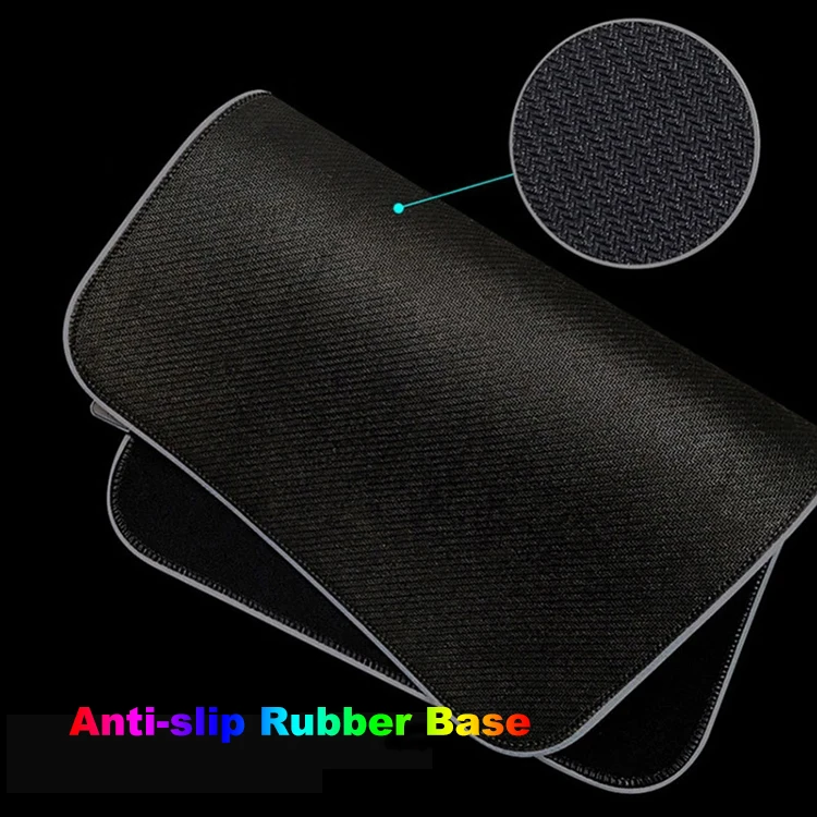 Hot Selling Extra Large XXL Cloth Microfiber Surface Comfortable RGB LED Gaming Mouse Pad