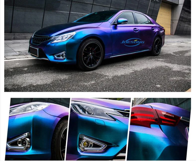 Chameleon Chrome Purple Car Decoration Sticker Vinyl Wrap Accessories Wrap Vinyl Film For Car