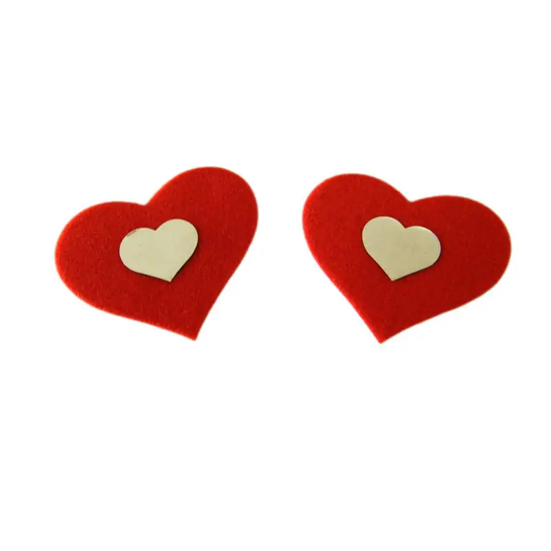 Sexy 2 Colors Disposable Adhesive Stain Fashion Breast Petals Milk Paste Pasties Heart Nipple Covers