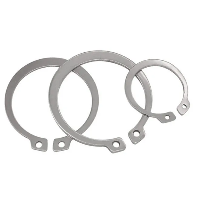 Hardware fasteners spiral internal stainless steel fiber river flat retaining ring for bores DIN471 472 7-180