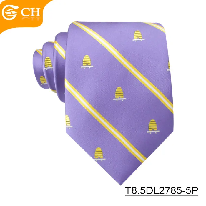 OEM ODM Service Yarn-dyed Woven Ties Striped Blue Orange  Multicolored Jacquard  Neckties Mens Polyester Custom Logo Ties