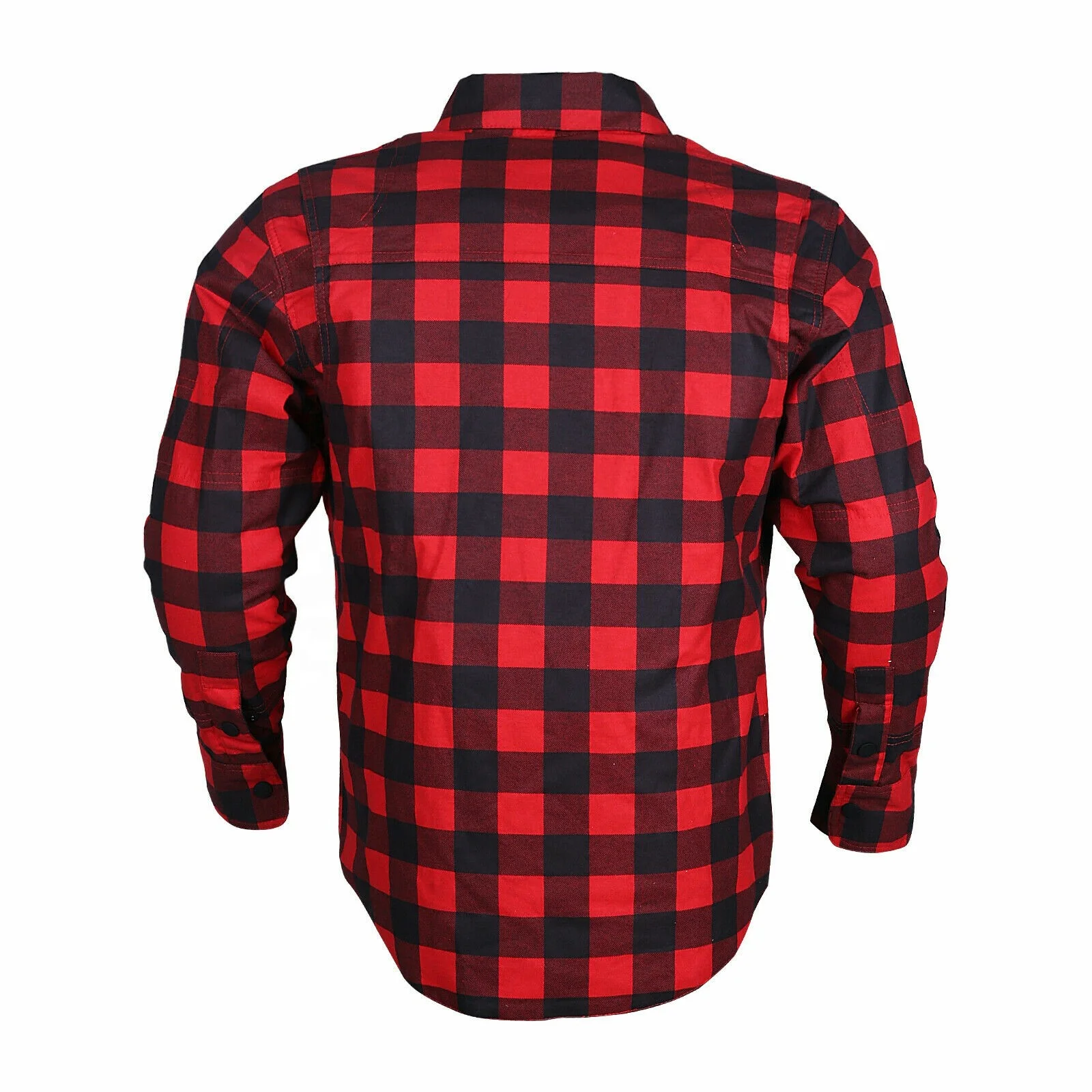 Biker racing jacket protection new cafe racer flannel cotton shirts OEM custom street stunt bikers Lumberjacks block style shirt