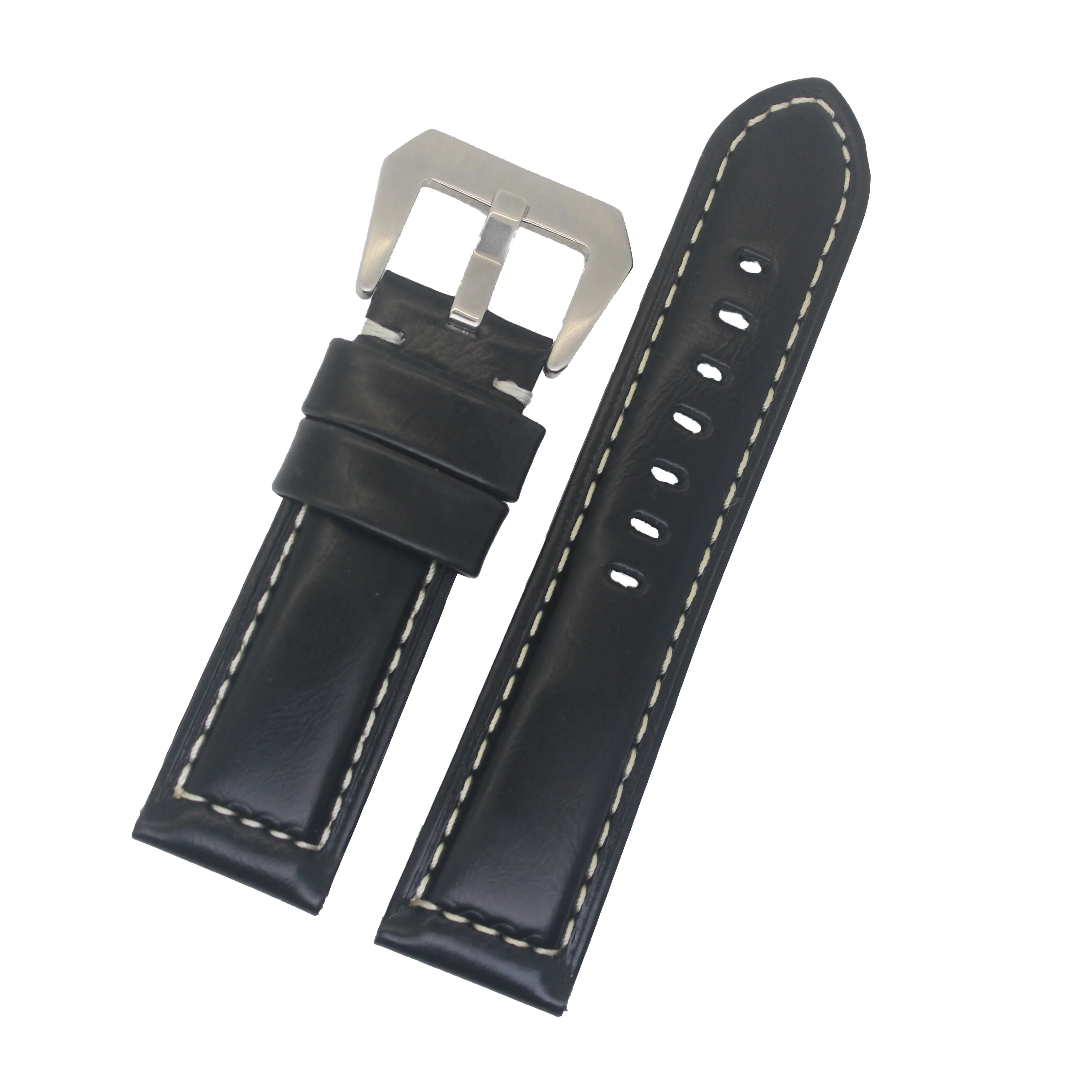 vintage high-quantity oily skin first layer Genuine leather watch straps 28mm watch band