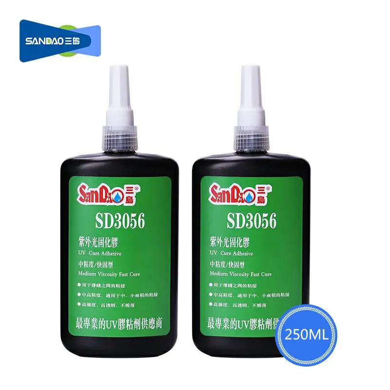 Factory Price SD3056 UV Gle Light Curing Adhesive Glass Askiatic Adhesive Photosensitive Adhesive For Glass And Crystal