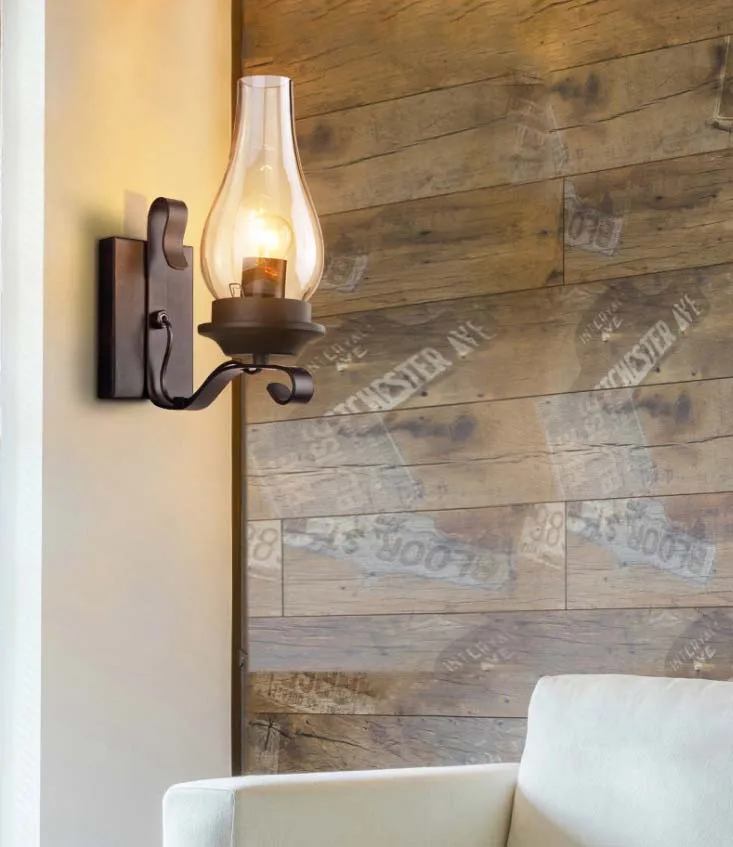 Chinese lanterns wall lamp glass sconce wall lighting for LED bulb E27
