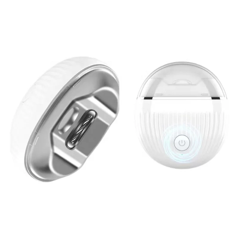 Whosale Electric Automatic Nail Clipper With Light 2 In 1 Fingernail Cutter Polisher Nail Scraps Storage Nail Trimmer