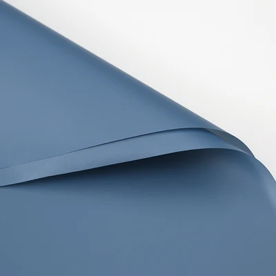 Оптовая продажа одноцветная матовая Цветочная упаковочная бумага пластиковая цветная для