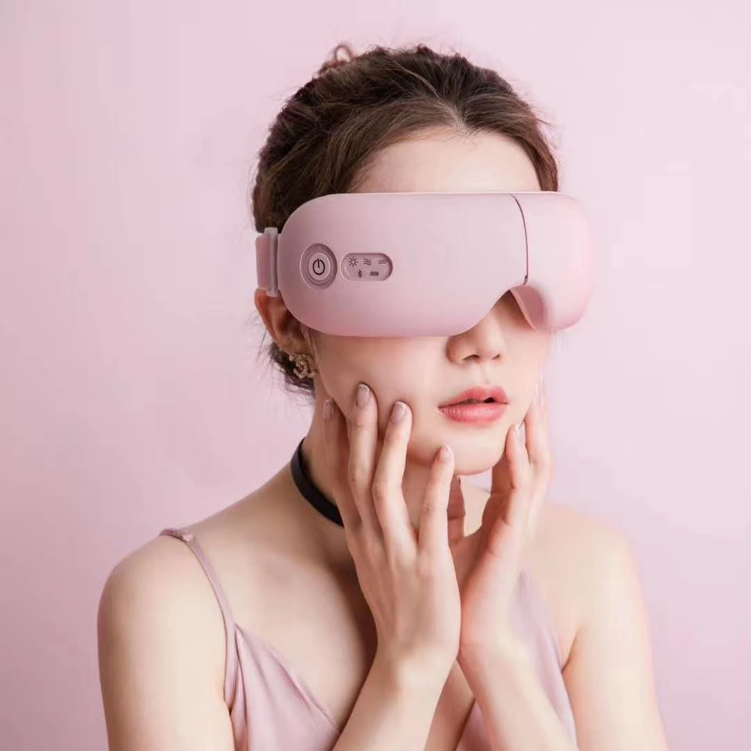 
heated air pressure with music wireless vibrative accpressure reghargerable eye massager 