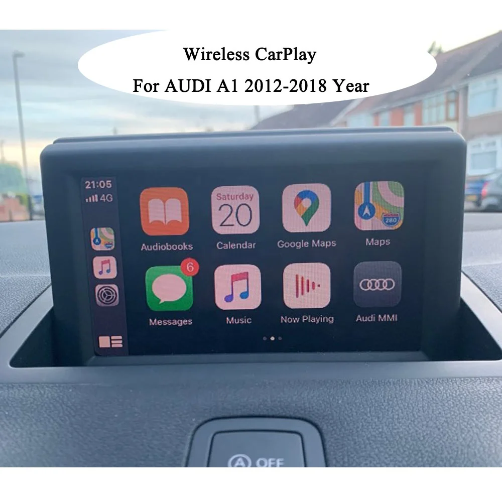 A1 8XF 8X1 8XA Wireless CarPlay For AUDI OEM Retrofit Apple Car Play Android Auto Rear/Front Camera Integrated Adapter Spotify