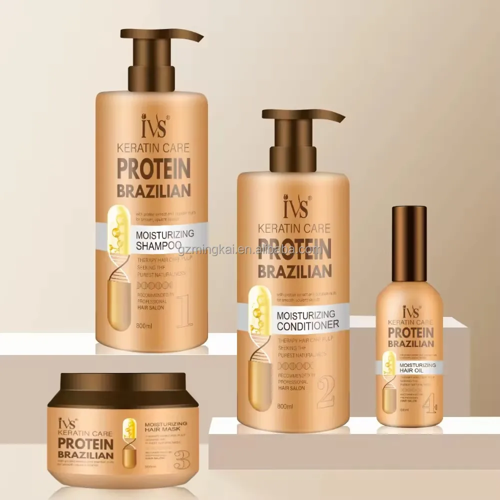 OEM Keratin Leave In Conditioner Moisturizer IVS Hair Care Moisturizing Hydrating Detangler Cream for Dry Damaged Hair