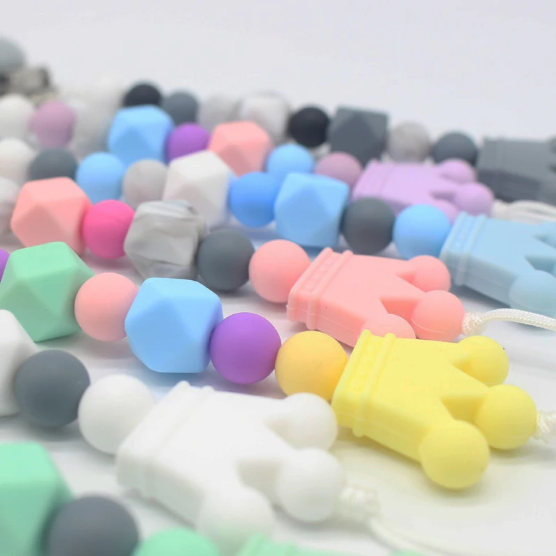 Colorful Custom Pacifier Holder Safe Material Silicone Pacifier Clip BPAfree Pacifier Chain