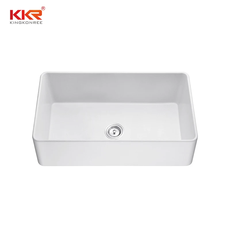 KKR black color single bowl quartz stone basin composite stone kitchen sink