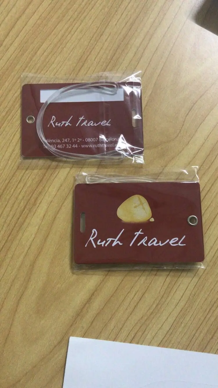 Personalized Flight Crew Luggage Tag with Loop Attached