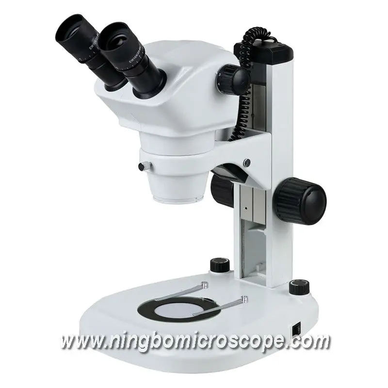 LED Illumination Binocular Zoom Stereo Microscope 0.8X-5.0X