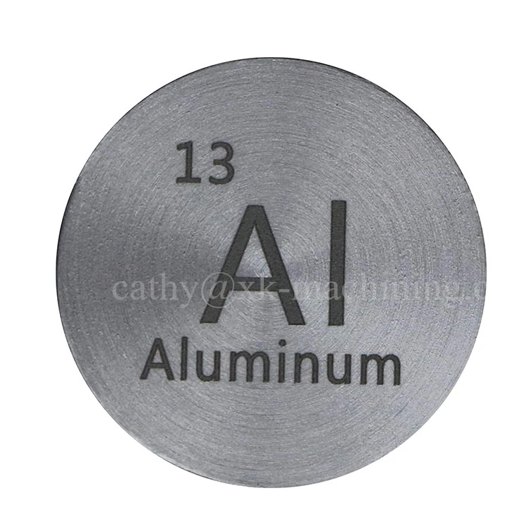 Top Ranking Metal Disc  Aluminum (Al) 24.26x1.75mm 99.9% Pure Aluminum Disc Piece for Periodic Table Collection