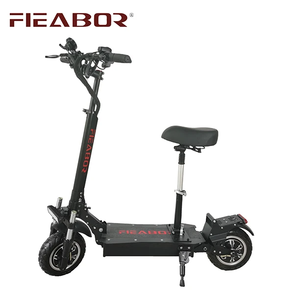 Высокоскоростной двухмоторный электрический скутер Fieabor Max 70 км/ч 2400 Вт внедорожный
