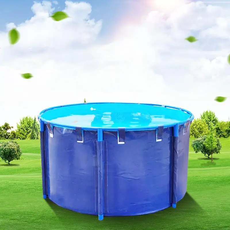 Breeding fish pond household industrial circular reservoir outdoor support canvas fish pond