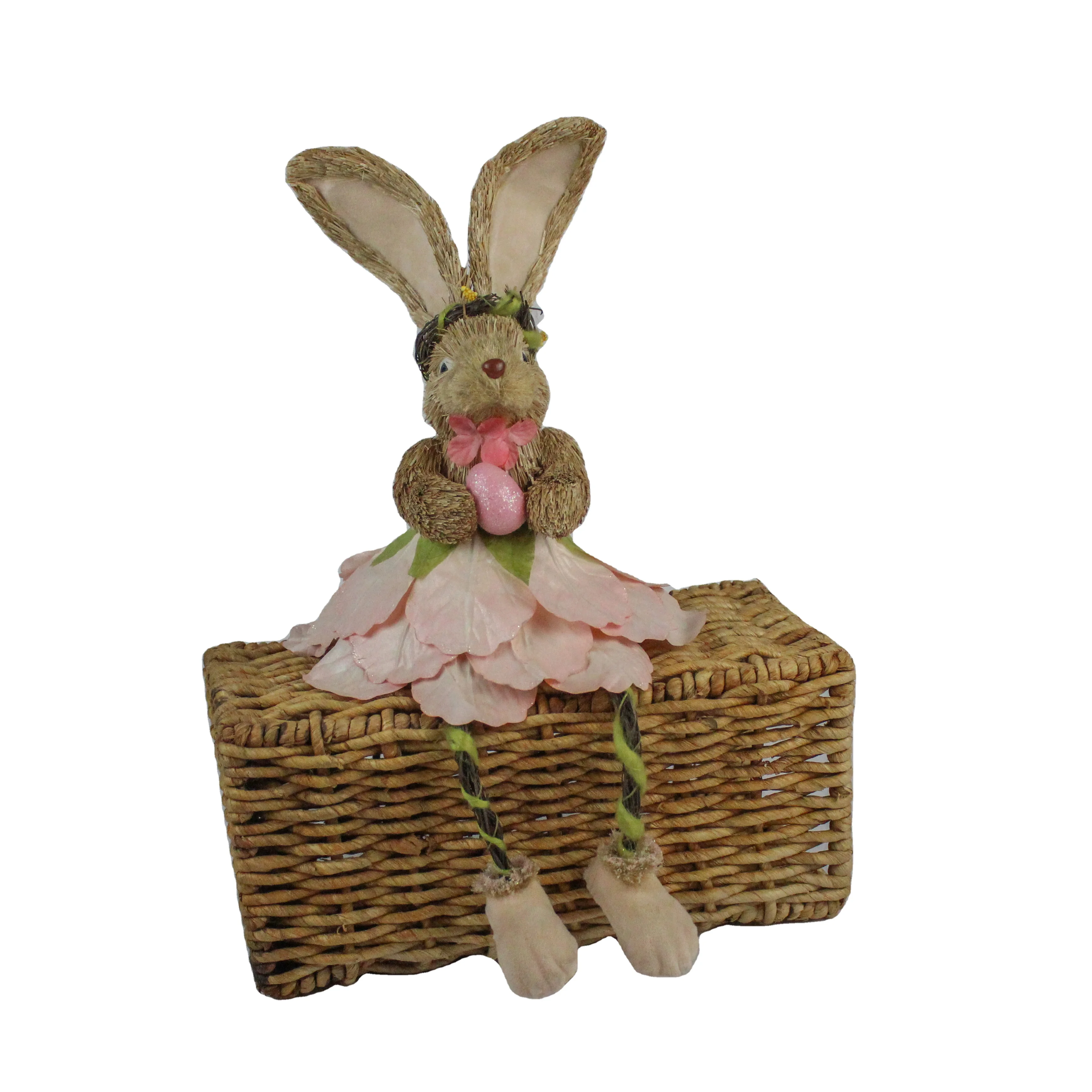 
Decoration Creative Figurine Easter Bunny Decoration Eco Friendly Desktop Decoration Handmade OEM 