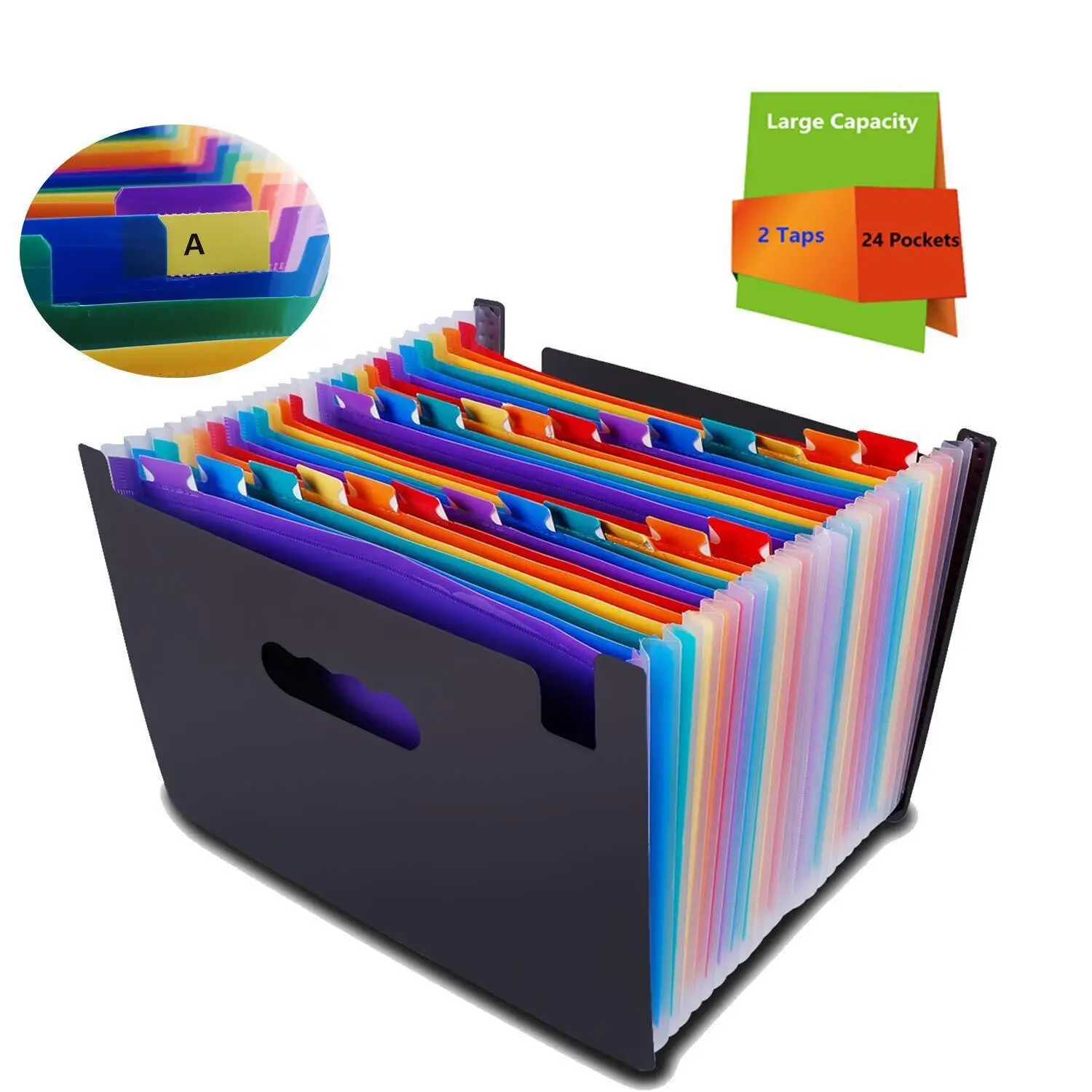 Школьные и офисные принадлежности, папка для документов из полипропилена, Экологически чистая и прочная папка с ярлыком, 13 карманами, Радужный расширяющийся файл