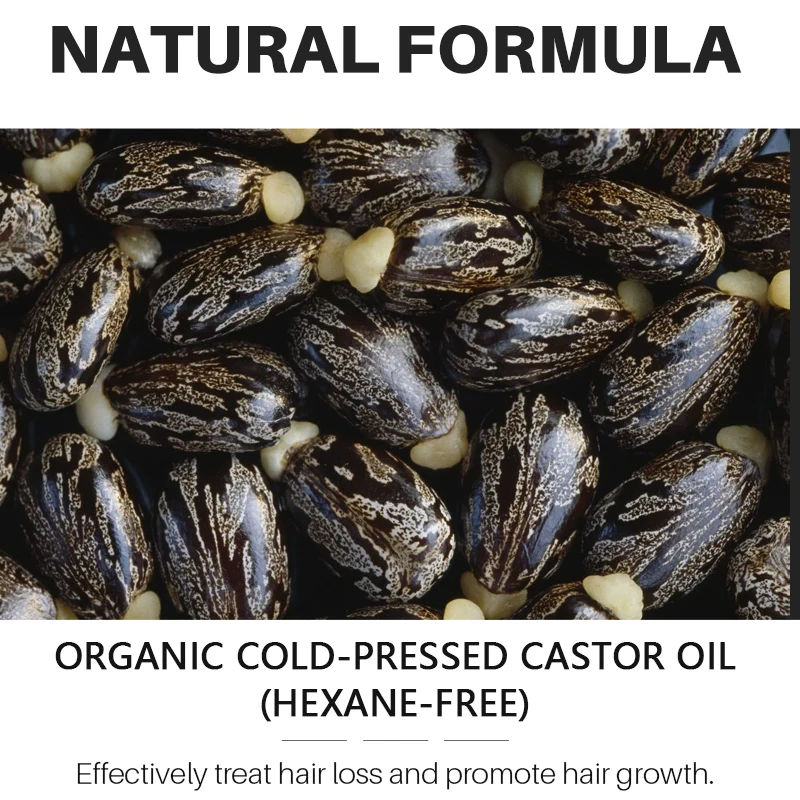 Lanthome Factory Price Bulk Jamaican Black Castor Oil Organic Refined Castor Oil for Hair Beard Eyelah Eyebrows Growth