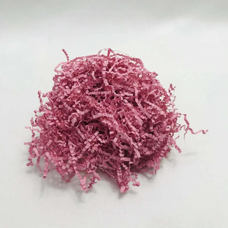 Bright Decorative color crinkle cut 3mm tissue paper shred filler for packaging gift box