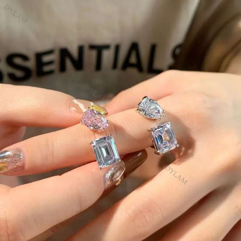 18K Pure Gold Jewelry Women Solitaire 1 Carat Round Moissanite Diamond Engagement Ring pure lab diamond rings