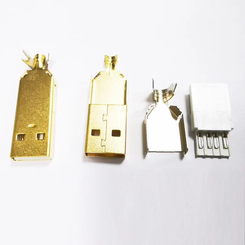 Разъем золотое покрытие diy usb 20 type a usb 20 разъем 4-контактный разъем