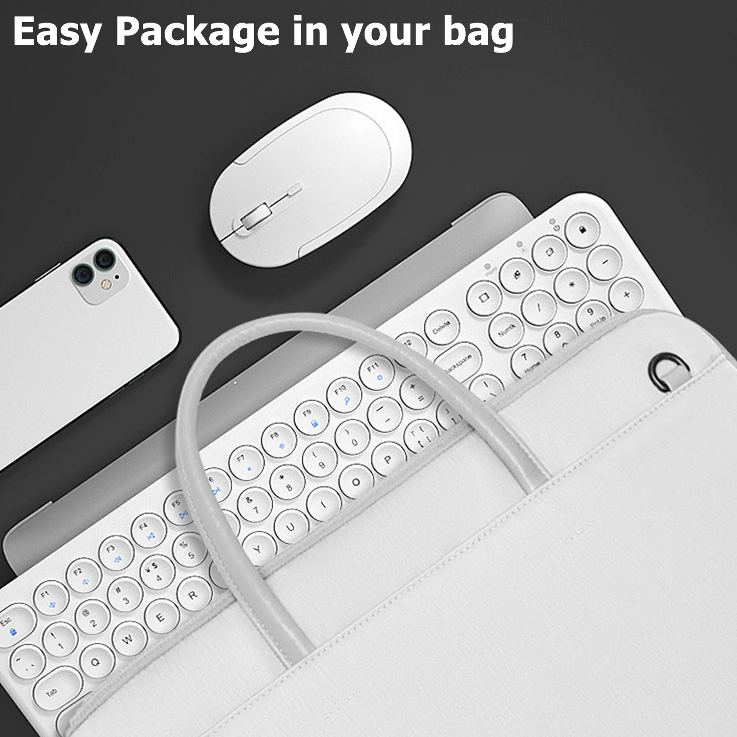 Kozh Custom Pink Color Office 2.4G Plug And Play Silent Keyboard and Mouse Wireless Combo For Computer