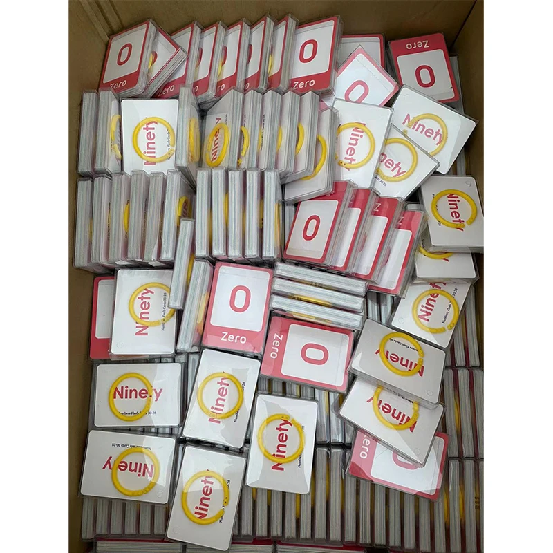 Free sample customized printing educational world sports equipment English children flash card