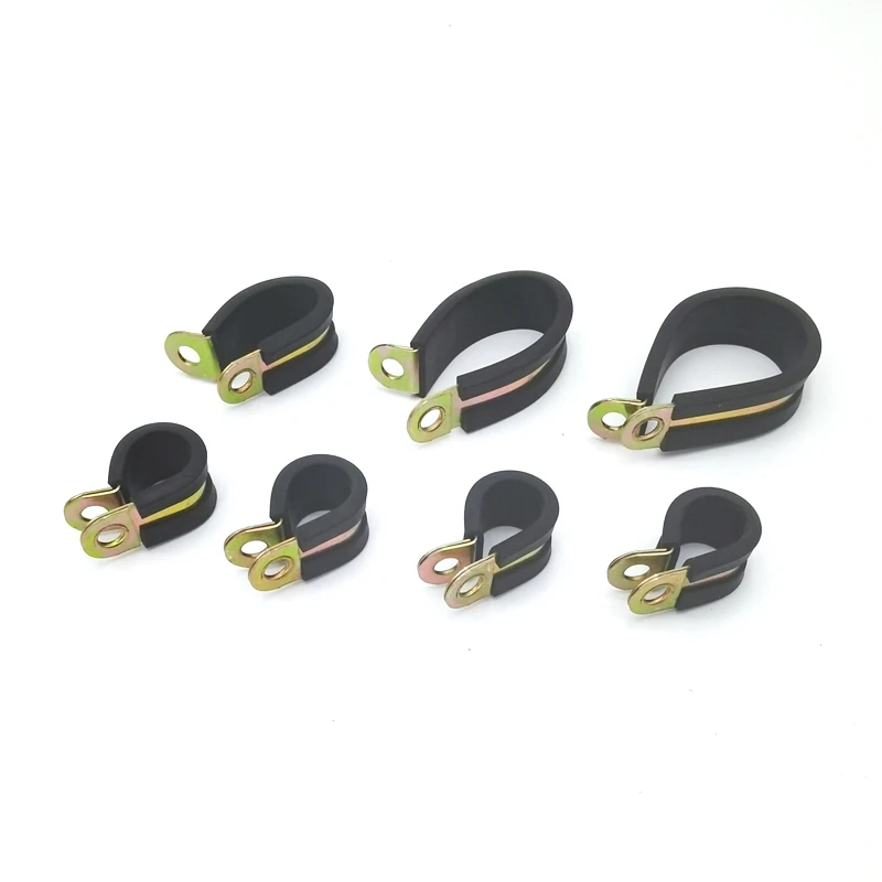 Hose Clamp Epdm Rubber Lined P Clips for Fuel pipe Mounting Fix Fasteners Hardware Electrical Fittings Cable Fasteners