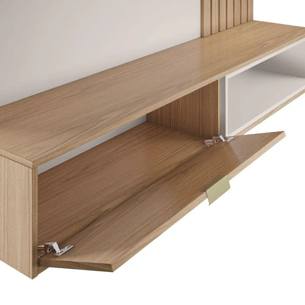 TV Entertainment Wooden Wall Mount Unit Wall Panel Ideal for Tv Unit up to 69 inches Living Room Furniture