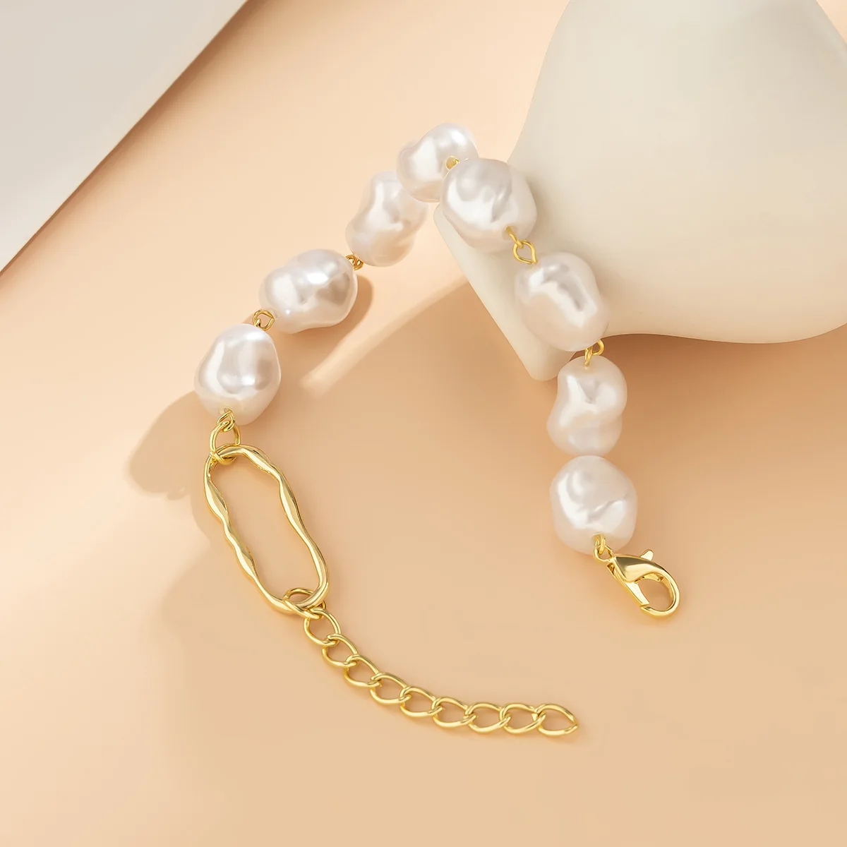 link chain with pearl bead  waistline layers women gold plated waist chain fashion jewelry body chain anklet