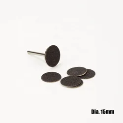 80# 150# 240# 100pcs/box Black  Silicone Carbide Abrasive Sandpaper Nail Sanding Disc for Pedicure