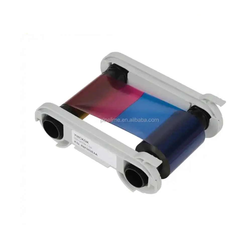 R5F008S14 compatible color ribbon YMCKO hologram ribbon for Evolis Primacy id card printer