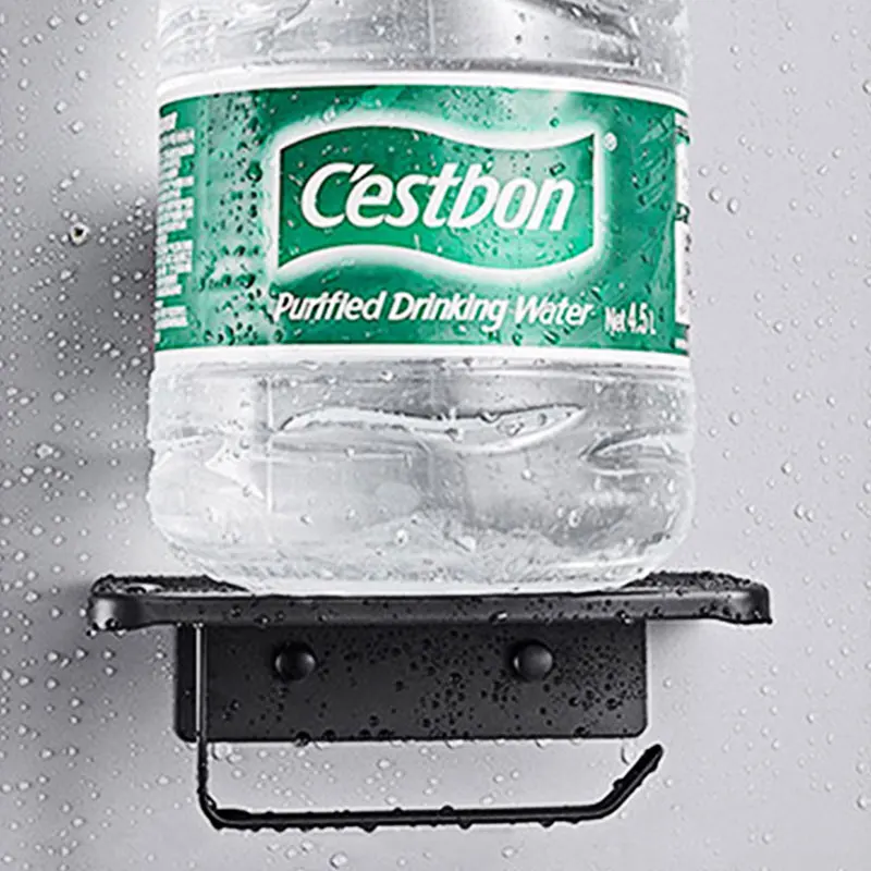 Stainless steel paper towel box multi-function hole-free bathroom toilet paper towel holder toilet paper holder