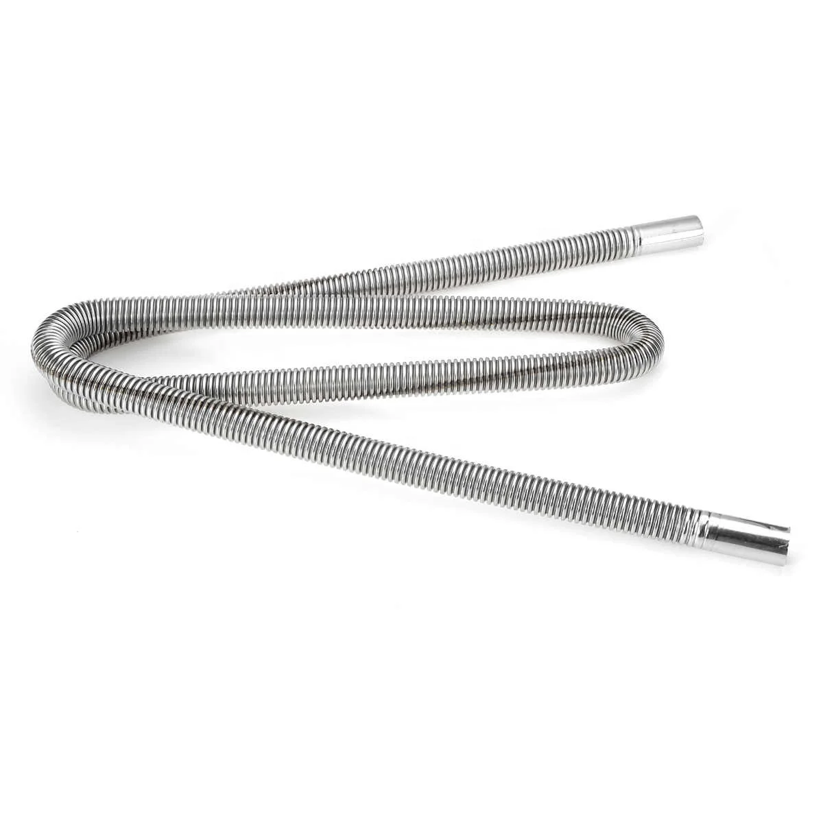 150/200cm Air Parking Heater Exhaust Pipe for Diesel With 2 Clamps Stainless Steel Fuel Tank Hose Tube