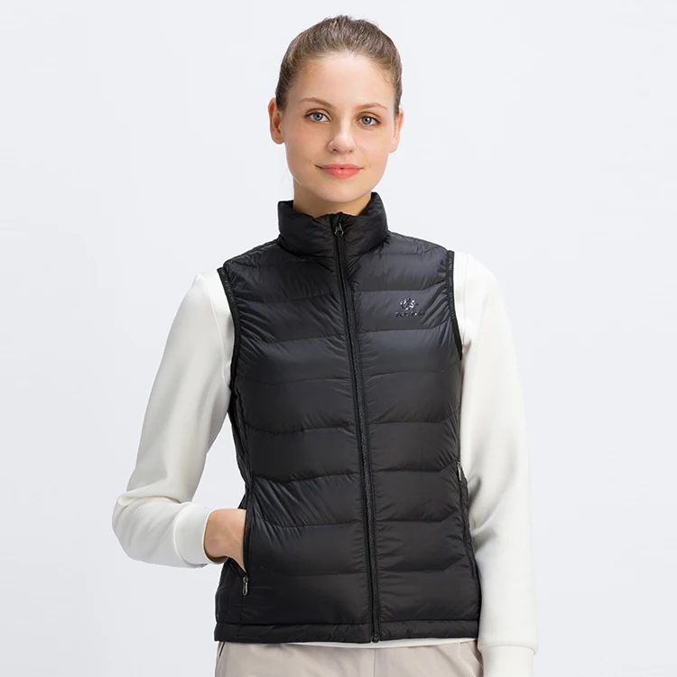New Arrival Custom Wholesale Women Light Weight Down Vest Jacket Warm Quilt Duck Down Vest Factory Price