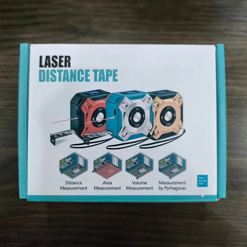 Multifunctional Mini Size Laser Tape Measures 2 In 1 Digital Laser Measure Distance Meters for Length Area Volume Measuring