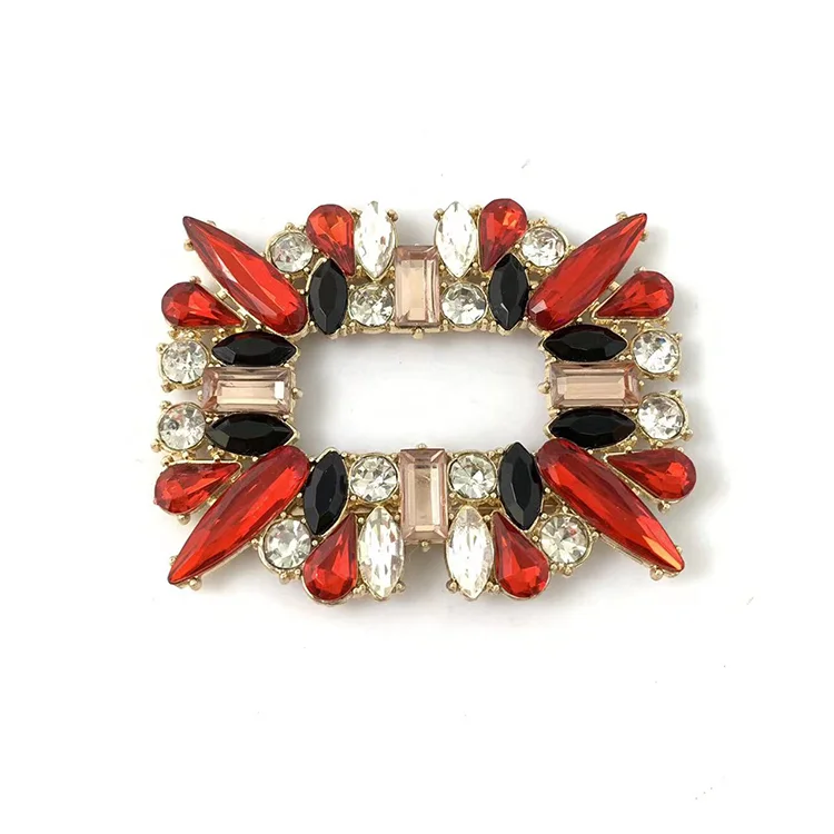 Заводская оптовая продажа, популярный дизайн, Женская Пряжка для обуви со стразами, Женская Пряжка для обуви с индивидуальным логотипом